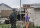 Danramil 0602-21/Kopo Kerahkan Babinsa Tangani Dampak Bencana Angin Puting Beliung 