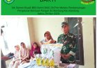 Babinsa Koramil 0602-20/Pamarayan Kodim 0602/Serang Dampingi Penyaluran Bantuan Pangan Beras dan Gula 