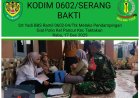 Pastikan Balita Sehat, Babinsa Koramil 0602-04/Taktakan Kodim 0602/Serang Dampingi Pelaksanaan Imunisasi Polio 