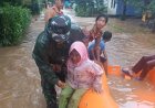 Respons Cepat Bencana, Dandim 0602/Serang Kerahkan Babinsa Membantu Warga Terdampak Bencana Banjir 