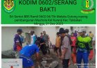 Babinsa Koramil 0602-04/Taktakan Kodim 0602/Serang Bahu-Membahu Bangun Musholla Bersama Warga