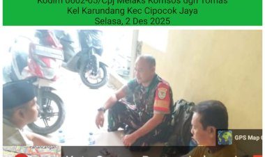 Babinsa Koramil 0602-05/Cipocok Jaya Kodim 0602/Serang Gelar Komsos Bersama Tokoh Masyarakat 